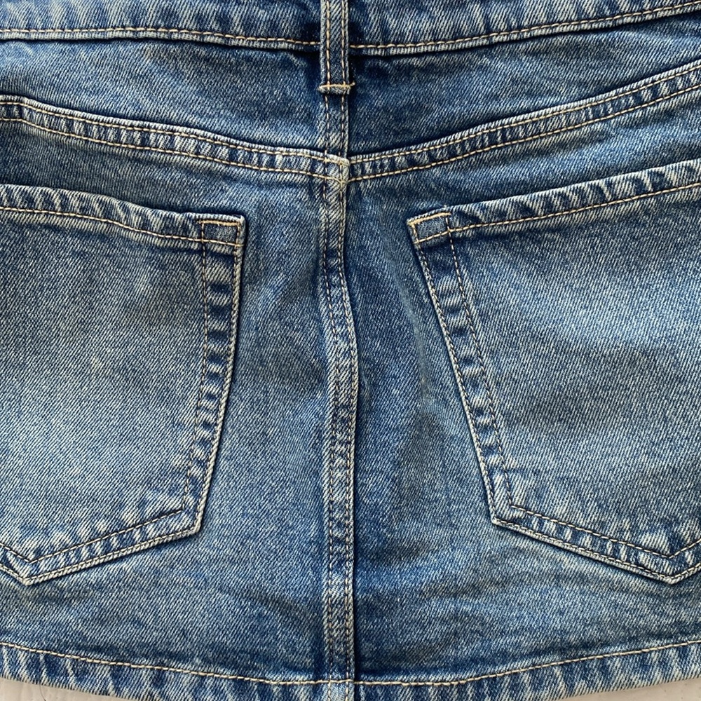 Garage Pixie Blue Denim Micro Skort - image 8